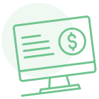 Computer monitor icon